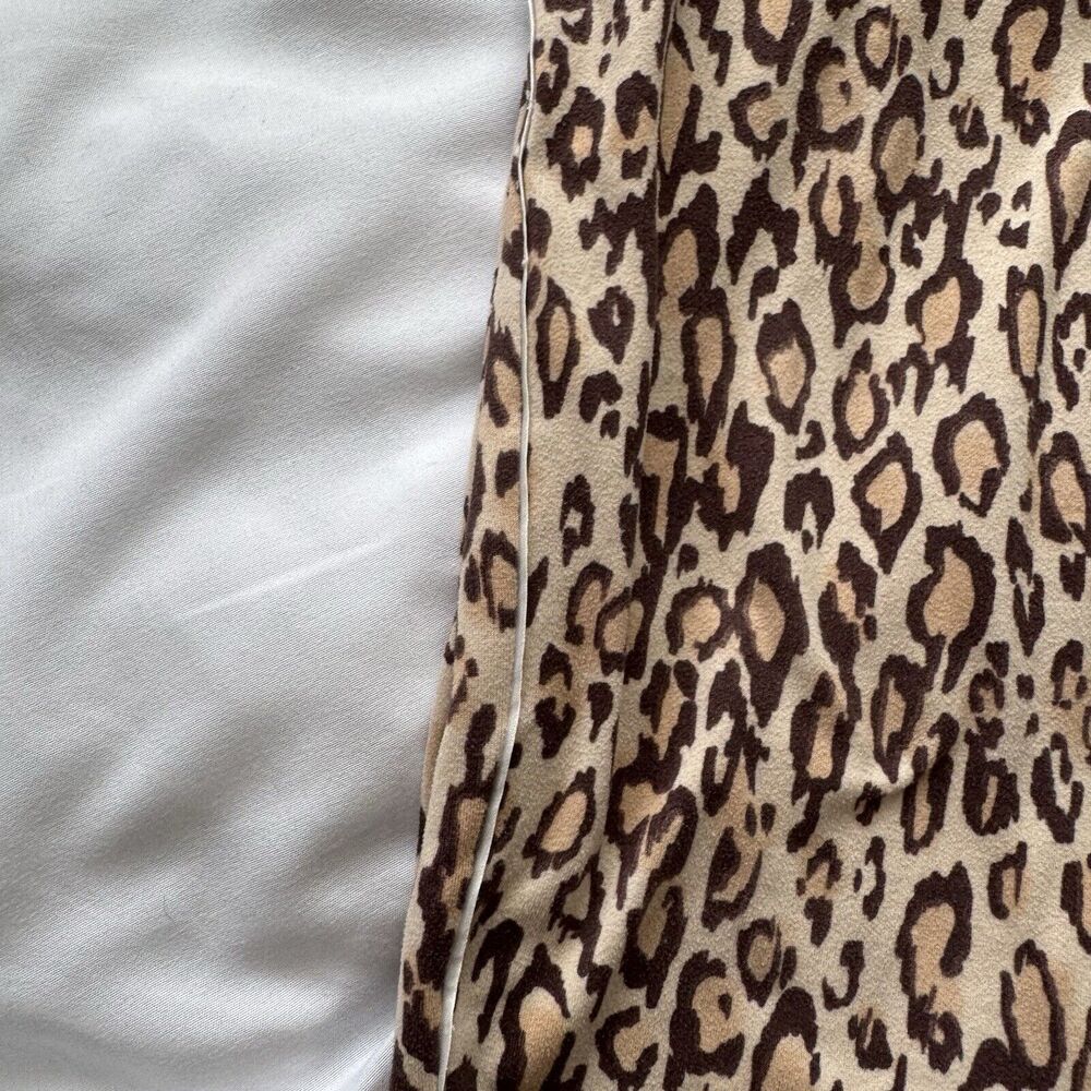 NINE WEST Cheetah print Pajamas  long-sleeve top with pants Loungewear - Picture 15 of 16